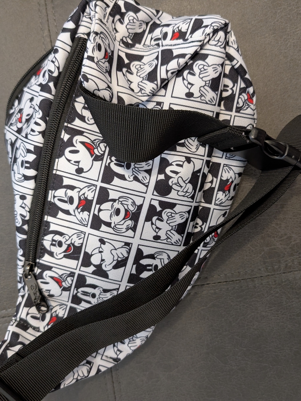 Buckle-Down Black and White Disney Waist Bag - Picture 4 of 4